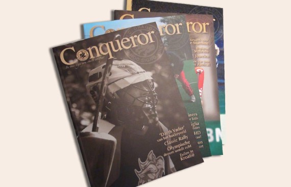 Conqueror magazine door marathon advertising agency
