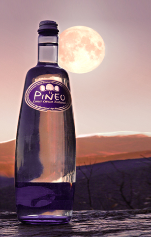 Pineo het gezonde en natuurlijke water in glas marathon advertising agency